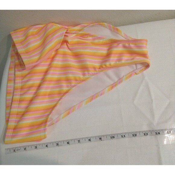 WILD FABLE WOMENS XL 14-16 PINK BIKINI HIGH LEG &WAIST CHEEKY CUT VIBRANT LINED - Picture 8 of 9